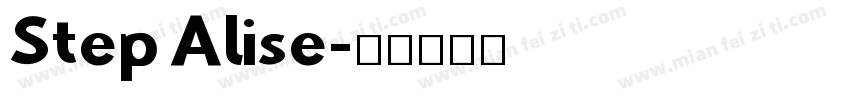 Step Alise字体转换